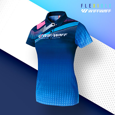 WIFFWAFF Sports Polo T-Shirt KT60430 (BLUE)