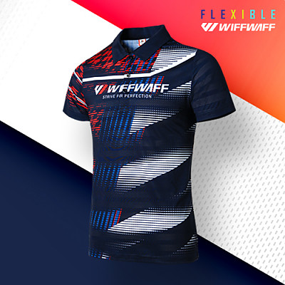 WIFFWAFF Sports Polo T-Shirt KT50420 (NAVY)