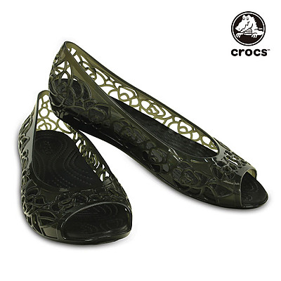 Crocs-Crocs Isabella Jelly Pleats Black 203285 001