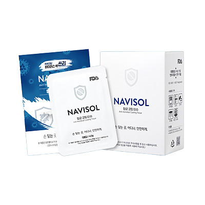NAVISOL Antibacterial coated tissue, 10ea(1box)