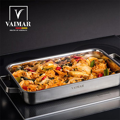 Vaimar Hidden Chef Stainless Steel Wide Rectangular Pan (1 type)