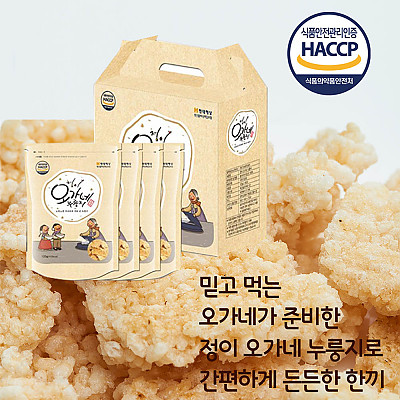 Refrigerated/Frozen Foods/Simple Cooking > 정이 오가네 누룽지 패키지 (4개입) | Conia ...